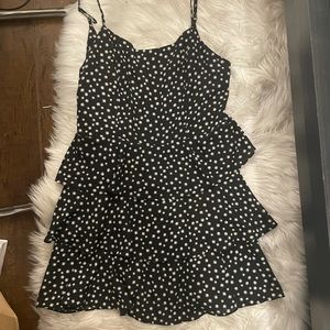 Black sunflower dress